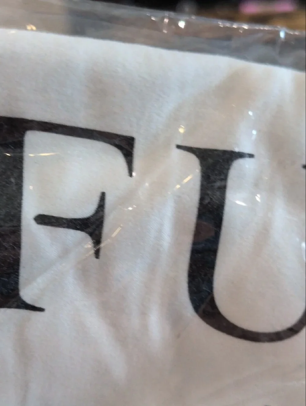Furla White Fabric Dust Bag with Black Logo